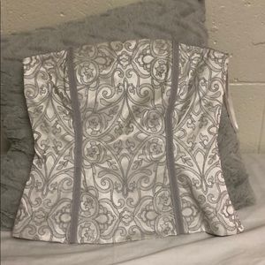 🤍embroidered corset/bustier top🤍